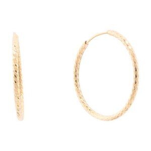 MIA FIORE Made In Italy 18kt Gold Plated 25mm Hoop Earrings
